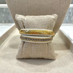Stella & Dot white wrap bracelet